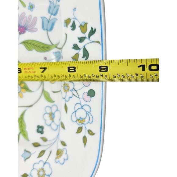 Spode Afton Square Plate 9" Bone China Floral Design England Y8212 J161 - Picture 7 of 14